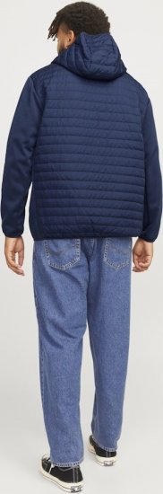 Jack & Jones MULTI QUILTED SET-IN Sleeves Jacket Navy Blazer - Якета - мъжки якета големи размери