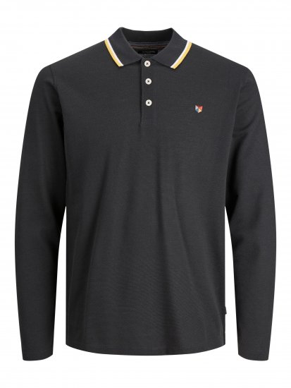 Jack & Jones JPRBLUWIN Long Sleeve Polo Back - Поло тениски - мъжки тениски с яка големи размери