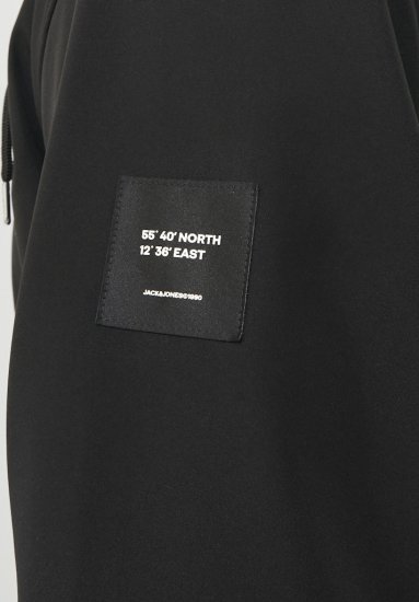 Jack & Jones BASIC Water-Resistant Softshell Jacket Black - Якета - мъжки якета големи размери
