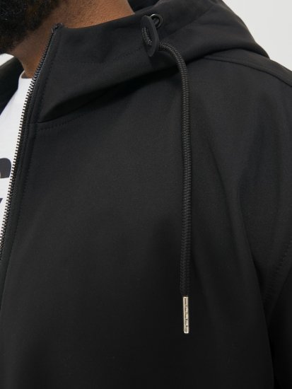 Jack & Jones BASIC Water-Resistant Softshell Jacket Black - Якета - мъжки якета големи размери
