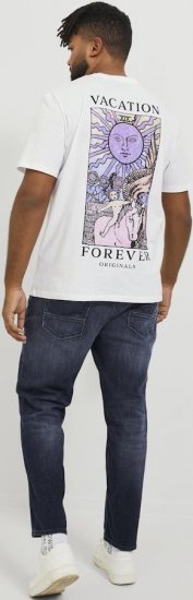 Jack & Jones GLENN FOX GE 224 Jeans Blue Denim - Дънки и панталони - мъжки Дънки и панталони големи размери