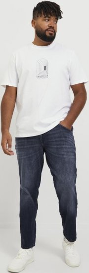 Jack & Jones GLENN FOX GE 224 Jeans Blue Denim - Дънки и панталони - мъжки Дънки и панталони големи размери