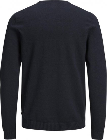 Jack & Jones BASIC Knitted Sweater Navy Blazer - Суичъри & cуичъри с качулка - мъжки суичъри големи размери