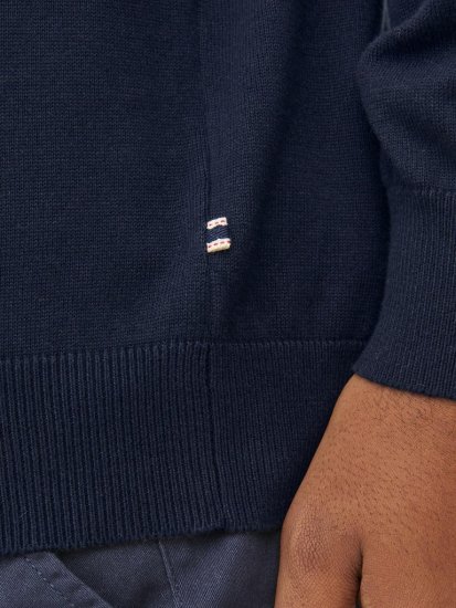 Jack & Jones BASIC Knitted Sweater Navy Blazer - Суичъри & cуичъри с качулка - мъжки суичъри големи размери