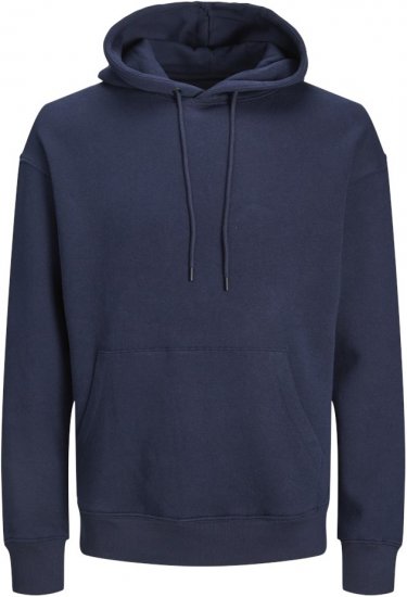 Jack & Jones BRADLEY Hoodie Navy Blazer - Суичъри & cуичъри с качулка - мъжки суичъри големи размери