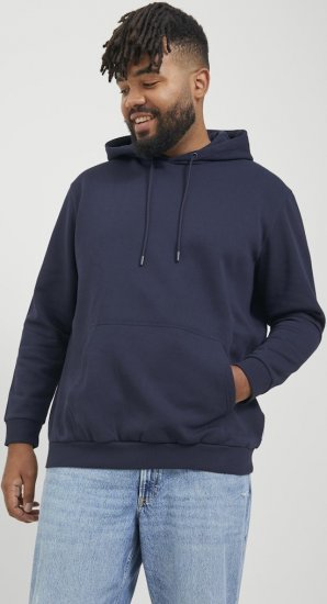 Jack & Jones BRADLEY Hoodie Navy Blazer - Суичъри & cуичъри с качулка - мъжки суичъри големи размери