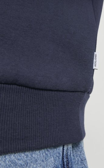 Jack & Jones BRADLEY Hoodie Navy Blazer - Суичъри & cуичъри с качулка - мъжки суичъри големи размери