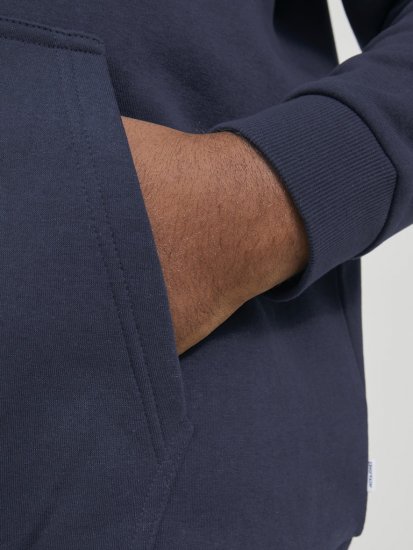 Jack & Jones BRADLEY Hoodie Navy Blazer - Суичъри & cуичъри с качулка - мъжки суичъри големи размери