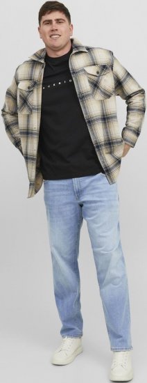 Jack & Jones MIKE JORIGINAL SQ 330 Jeans Blue Denim - Дънки и панталони - мъжки Дънки и панталони големи размери