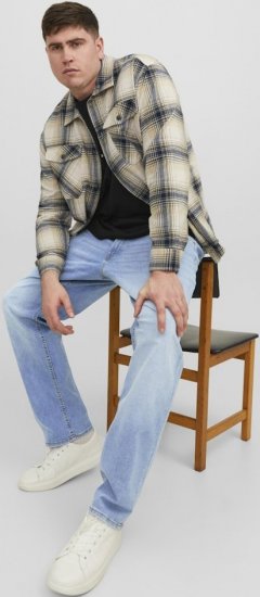 Jack & Jones MIKE JORIGINAL SQ 330 Jeans Blue Denim - Дънки и панталони - мъжки Дънки и панталони големи размери