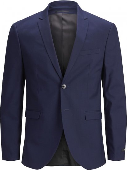 Jack & Jones FRANCO Blazer Medieval Blue - Костюми - мъжки костюми големи размери