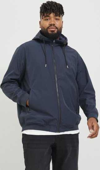 Jack & Jones BASIC Water-Resistant Softshell Jacket Navy Blazer - Якета - мъжки якета големи размери