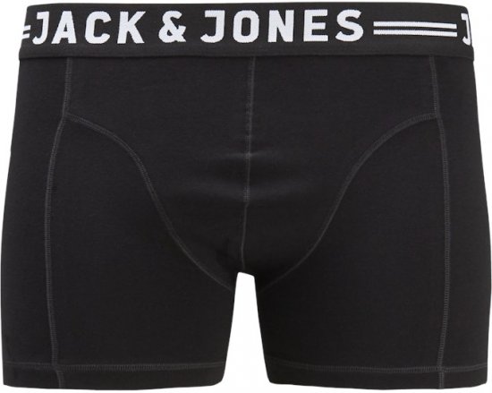 Jack & Jones SENSE Trunks 3-Pack Black - Бельо & Бански шорти - Мъжко бельо големи размери