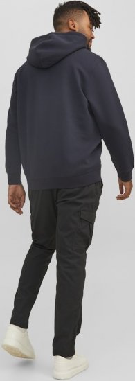 Jack & Jones STAR Hoodie Dark Navy - Суичъри & cуичъри с качулка - мъжки суичъри големи размери