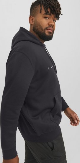 Jack & Jones STAR Hoodie Black - Суичъри & cуичъри с качулка - мъжки суичъри големи размери