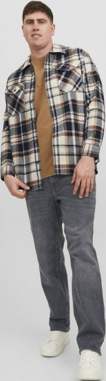 Jack & Jones MIKE ORIGINAL SQ 270 Jeans Black Denim - Дънки и панталони - мъжки Дънки и панталони големи размери