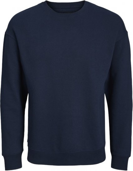 Jack & Jones BRADLEY Sweatshirt Navy Blazer - Суичъри & cуичъри с качулка - мъжки суичъри големи размери