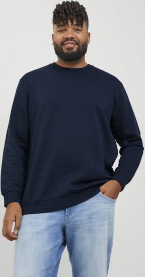 Jack & Jones BRADLEY Sweatshirt Navy Blazer - Суичъри & cуичъри с качулка - мъжки суичъри големи размери
