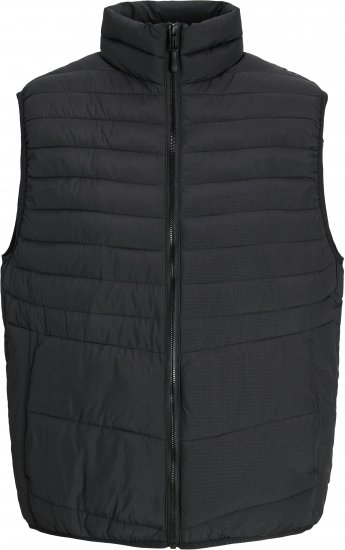 Jack & Jones STATE Vest Black - Якета - мъжки якета големи размери