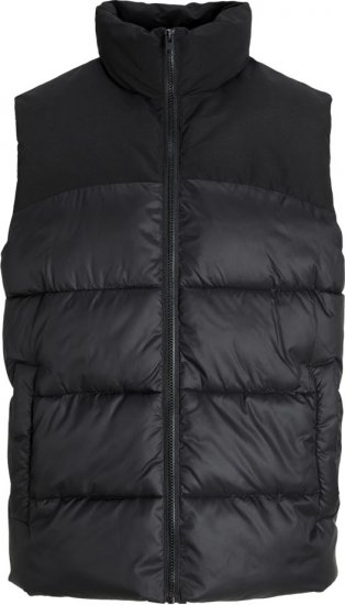 Jack & Jones MOON Bodywarmer Black - Якета - мъжки якета големи размери