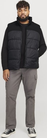 Jack & Jones MOON Bodywarmer Black - Якета - мъжки якета големи размери