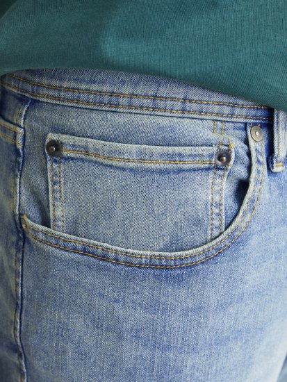 Jack & Jones GLENN ORIGINAL MF 664 Jeans Blue Denim - Дънки и панталони - мъжки Дънки и панталони големи размери