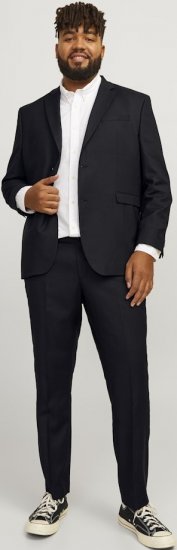 Jack & Jones SOLARIS Trousers Black - Костюми - мъжки костюми големи размери