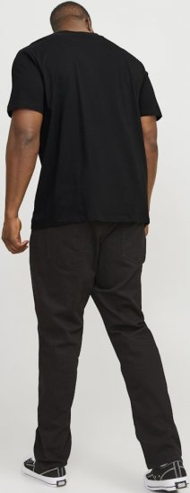 Jack & Jones JJEBRADLEY T-Shirt Black - Тениски - мъжки тениски големи размери