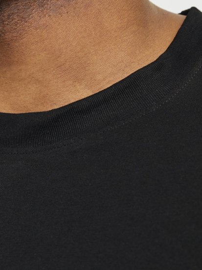 Jack & Jones JJEBRADLEY T-Shirt Black - Тениски - мъжки тениски големи размери