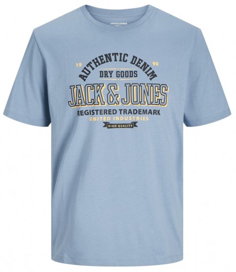 Jack & Jones JJELOGO O-Neck T-Shirt Mountain Spring - Тениски - мъжки тениски големи размери