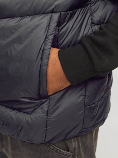 Jack & Jones SPRINT BODYWARMER With Collar Black - Якета - мъжки якета големи размери