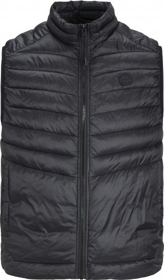 Jack & Jones SPRINT BODYWARMER With Collar Black - Якета - мъжки якета големи размери
