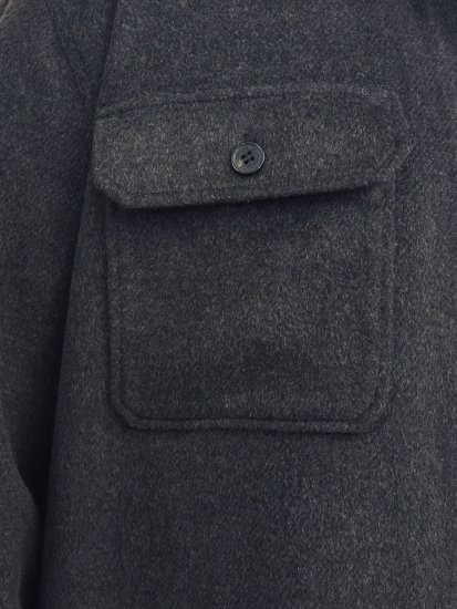 Jack & Jones BRADLEY OLLIE Overshirt LS Black - Ризи - мъжки ризи големи размери