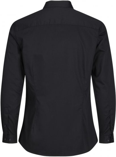 Jack & Jones ARMA LS Shirt Black - Ризи - мъжки ризи големи размери