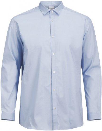Jack & Jones ARMA LS Shirt Cashmere Blue - Ризи - мъжки ризи големи размери