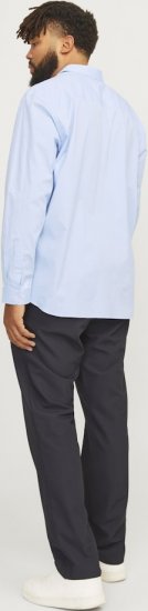 Jack & Jones ARMA LS Shirt Cashmere Blue - Ризи - мъжки ризи големи размери