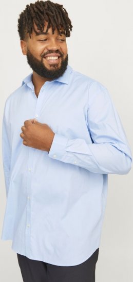 Jack & Jones ARMA LS Shirt Cashmere Blue - Ризи - мъжки ризи големи размери