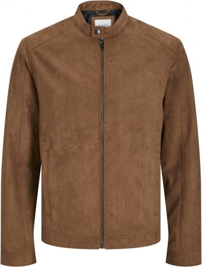 Jack & Jones DYLAN Clean Jacket Brown - Якета - мъжки якета големи размери