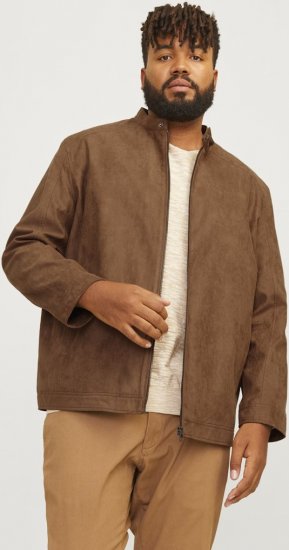 Jack & Jones DYLAN Clean Jacket Brown - Якета - мъжки якета големи размери