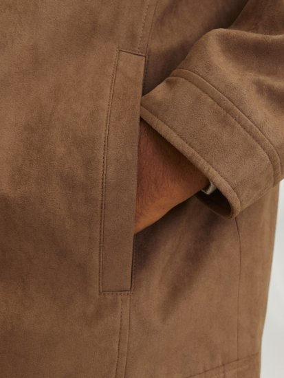 Jack & Jones DYLAN Clean Jacket Brown - Якета - мъжки якета големи размери