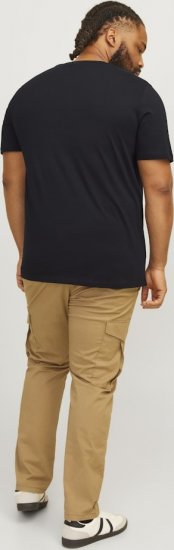 Jack & Jones CORP Logo Play 5 T-Shirt Black - Тениски - мъжки тениски големи размери