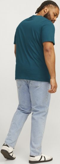 Jack & Jones CORP Logo Play 5 T-Shirt Deep Teal - Тениски - мъжки тениски големи размери