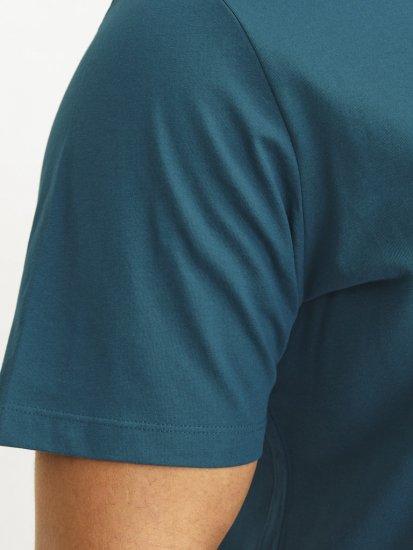 Jack & Jones CORP Logo Play 5 T-Shirt Deep Teal - Тениски - мъжки тениски големи размери