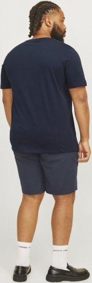 Jack & Jones CORP Logo Play 5 T-Shirt Navy Blazer - Тениски - мъжки тениски големи размери