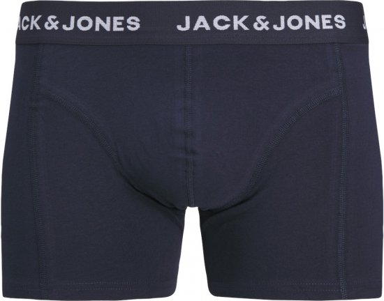 Jack & Jones SKULLROCK Trunks 3-Pack Navy Blazer - Бельо & Бански шорти - Мъжко бельо големи размери