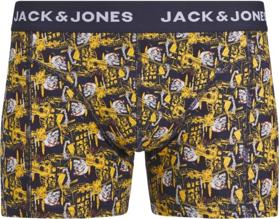 Jack & Jones SKULLROCK Trunks 3-Pack Navy Blazer - Бельо & Бански шорти - Мъжко бельо големи размери
