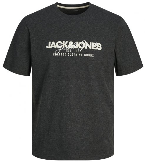 Jack & Jones JJALVIS T-Shirt Black - Тениски - мъжки тениски големи размери