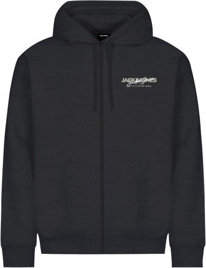 Jack & Jones ALVIS Hoodie Black - Суичъри & cуичъри с качулка - мъжки суичъри големи размери