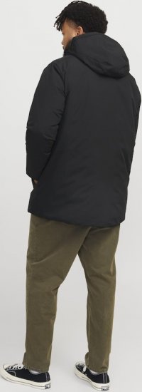 Jack & Jones PAYNE Windproof Parka Black - Якета - мъжки якета големи размери