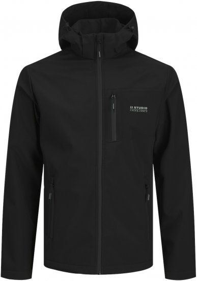 Jack & Jones JJTAYLOR Softshell Jacket Black - Якета - мъжки якета големи размери